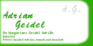 adrian geidel business card